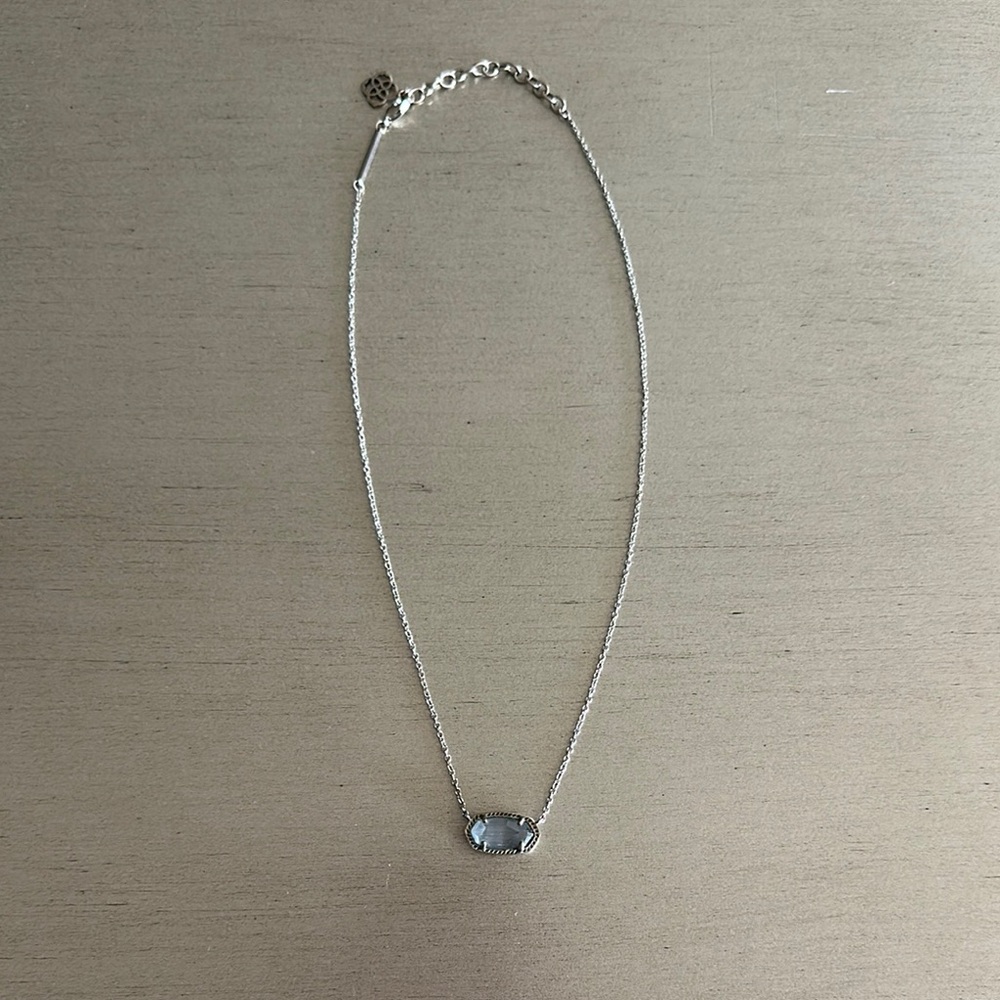 Kendra Scott Light Purple & Silver Necklace